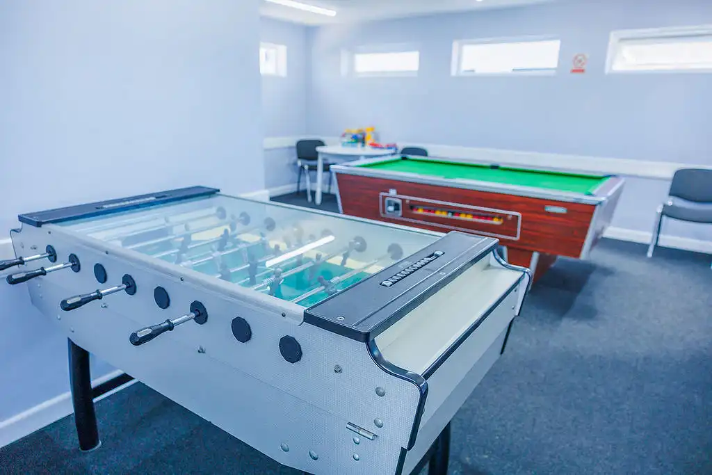 Whitemead caravan park games room